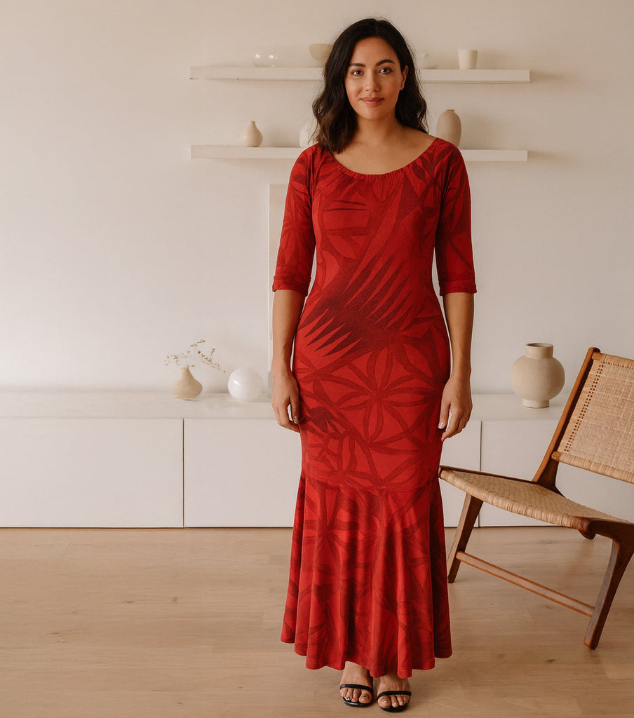 SCARLET ISLAND DRESS Loriana's