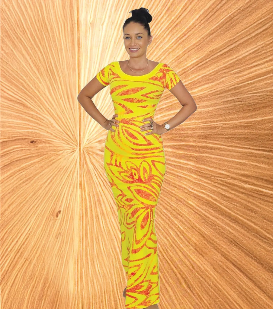 LEATAMAI DRESS Pacific Island Art
