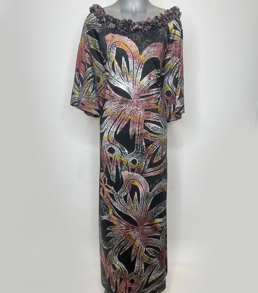 MIDNIGHT BLOOM MAXI DRESS Loriana's