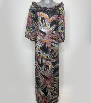 MIDNIGHT BLOOM MAXI DRESS Loriana's