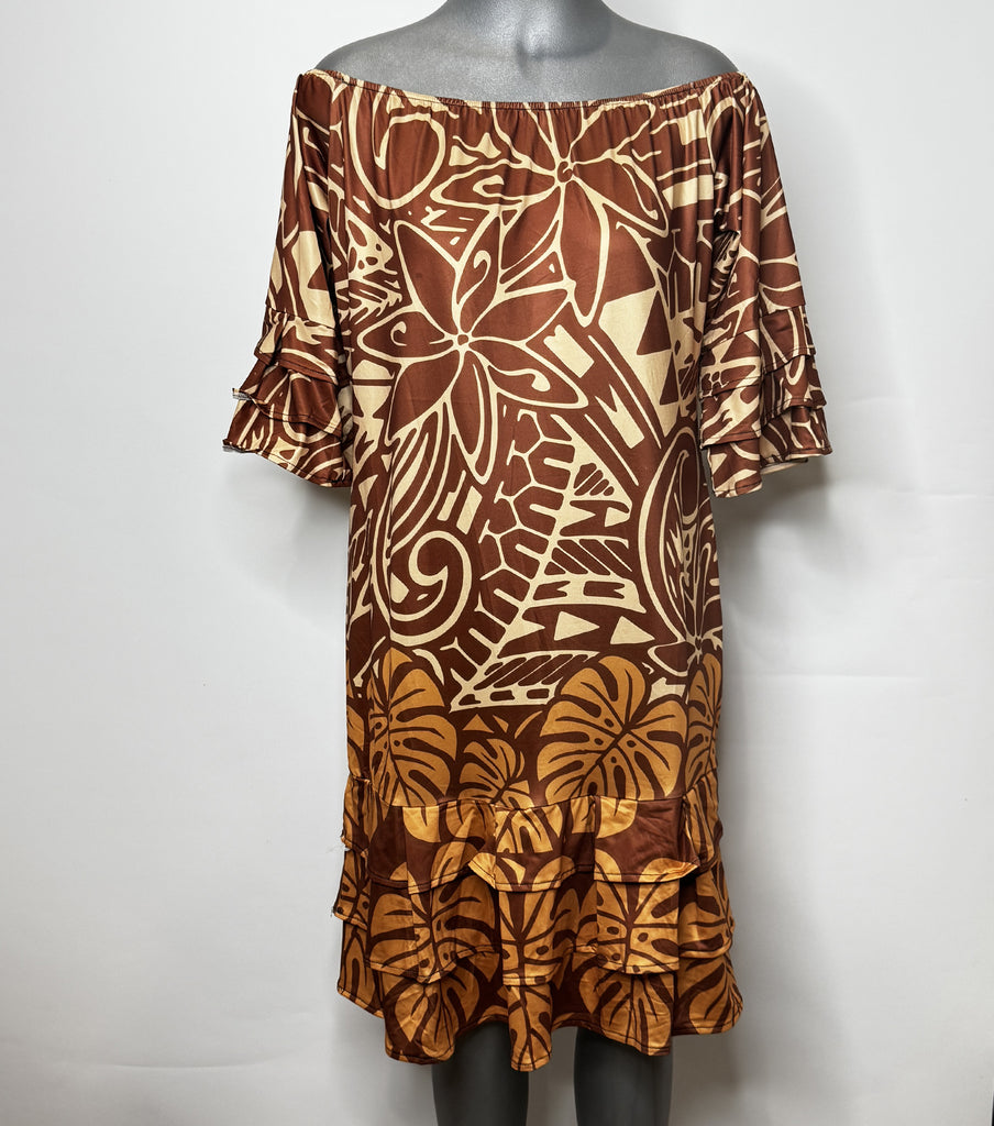 COCO LEAF MAXI DRESS Loriana's