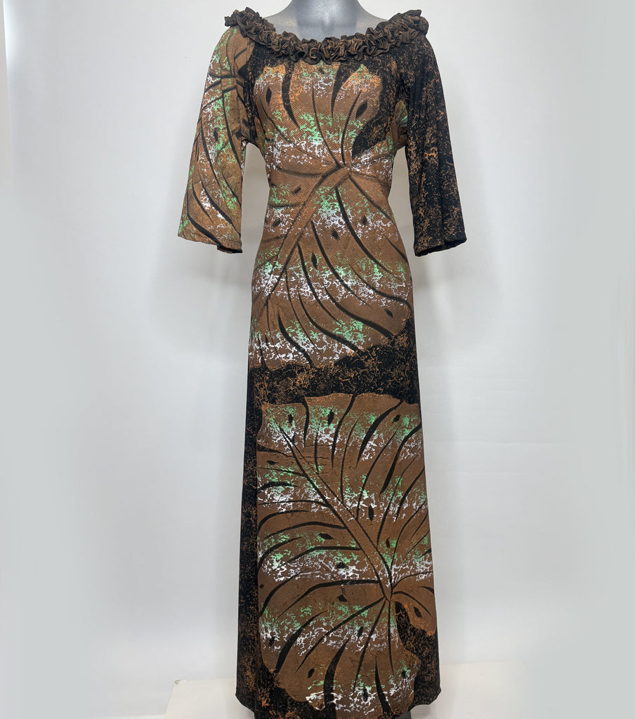 SUNSET TROPICANA RUFFLE DRESS (Copy) Loriana's