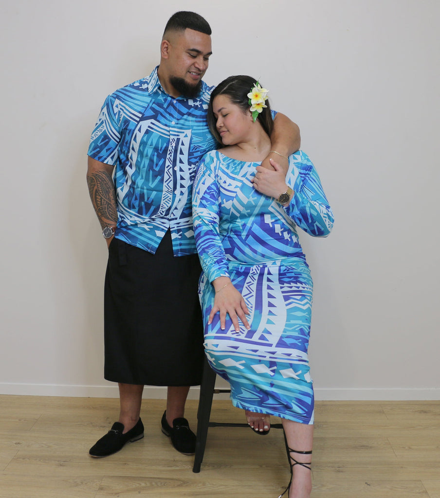 MASINA ONE-SLEEVE DRESS Loriana's