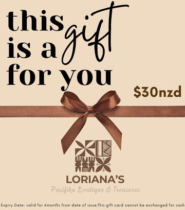 GIFT CARDS Loriana's | Pasifika Boutique & Treasures