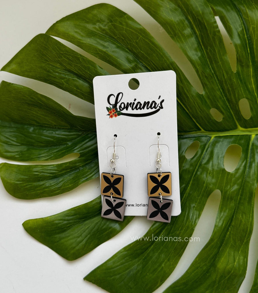 SHANA DOUBLE TIPANI EARRINGS Loriana's NZ