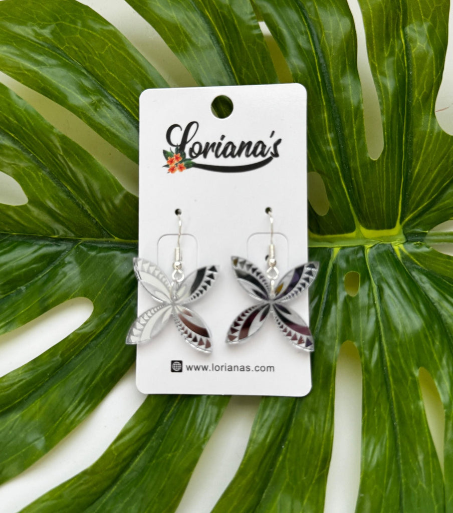 FRANGIPANI SWIRL EARRINGS Loriana's NZ