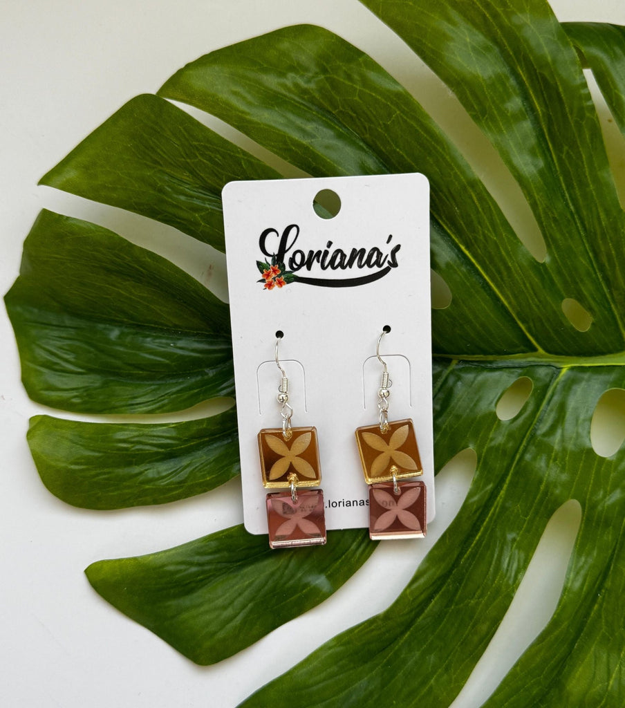 SHANA DOUBLE TIPANI EARRINGS Loriana's NZ