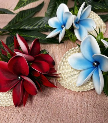 Ala Frangipani Hairclips Loriana's
