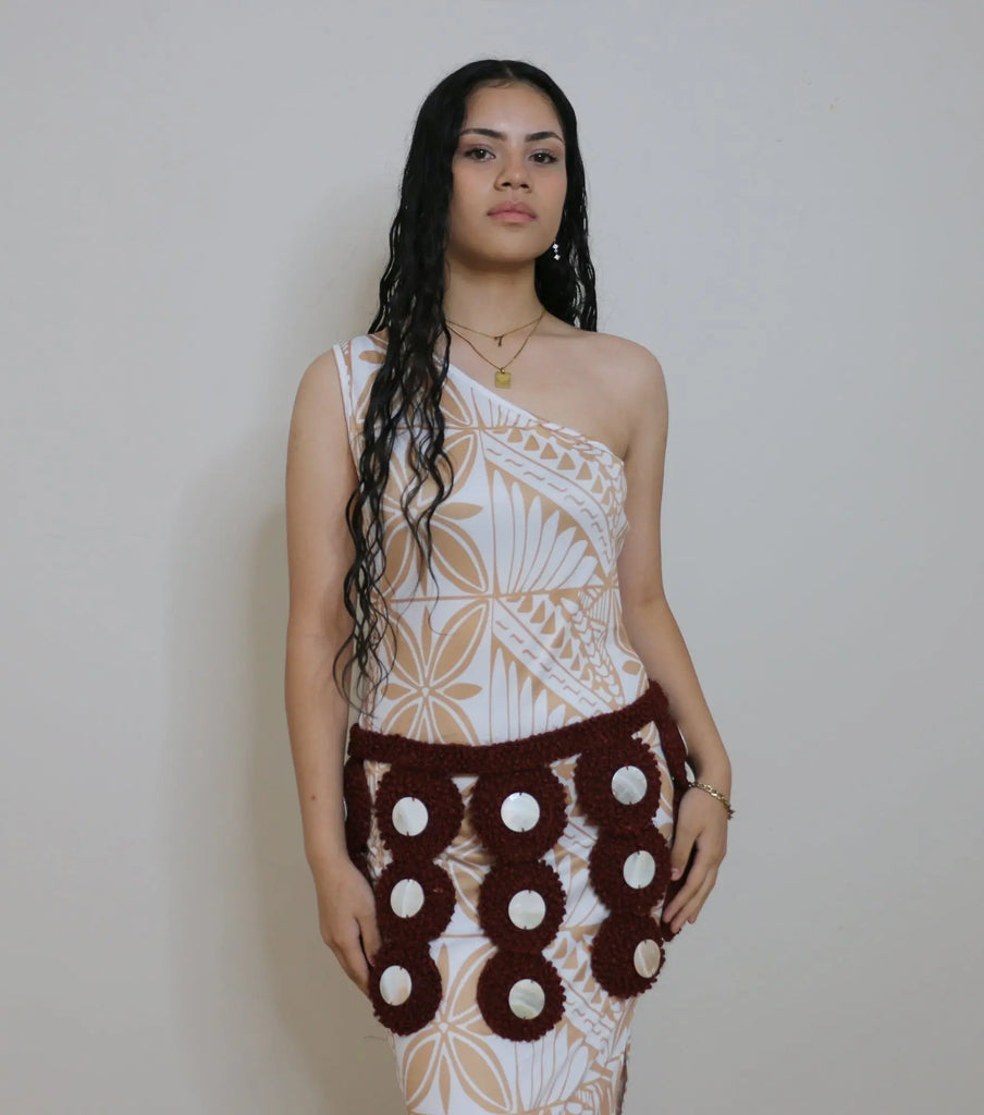 SHAY ONE-SLEEVE DRESS Loriana's