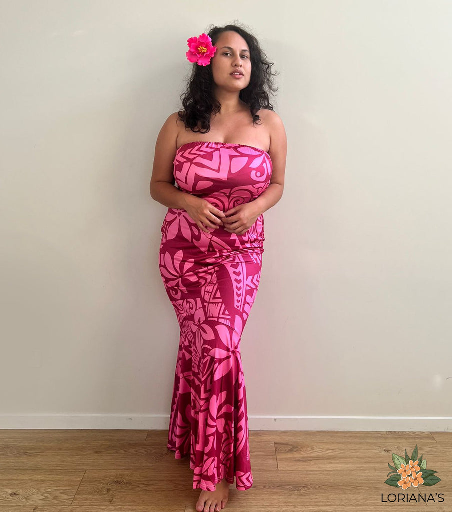 KU'UIPO STRAPLESS DRESS Loriana's NZ