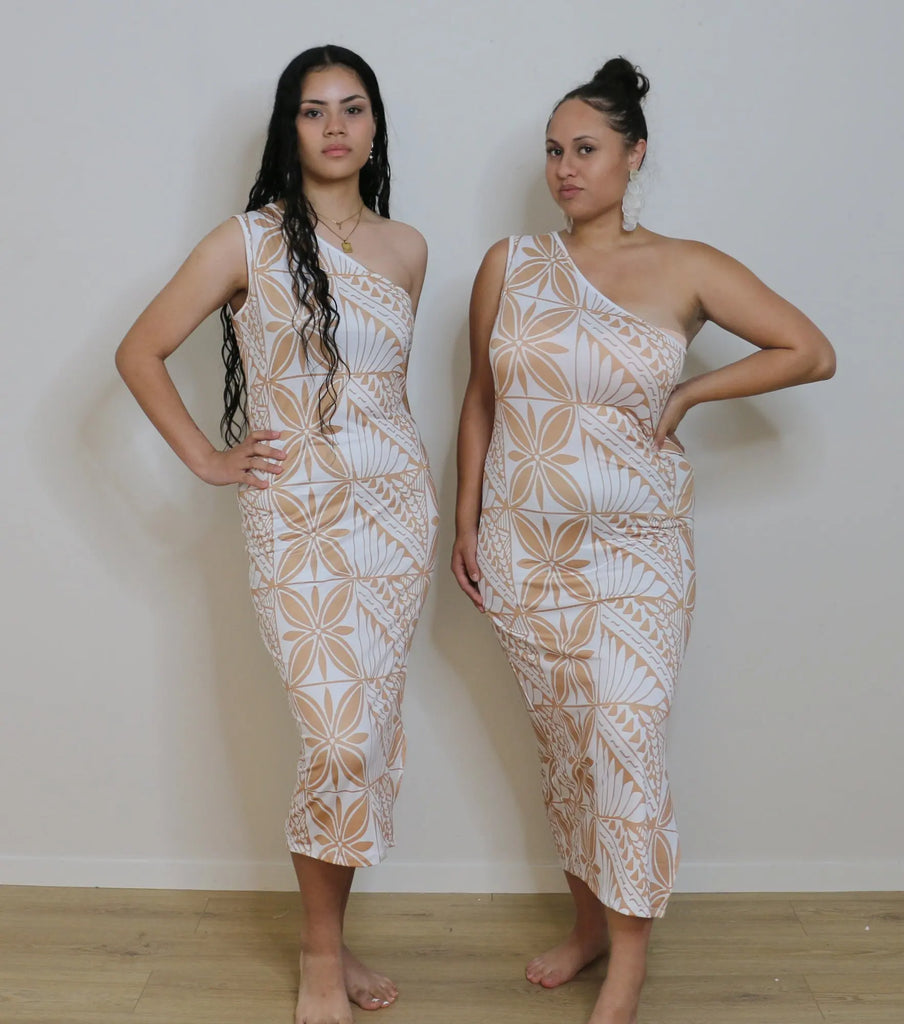 SHAY ONE-SLEEVE DRESS Loriana's