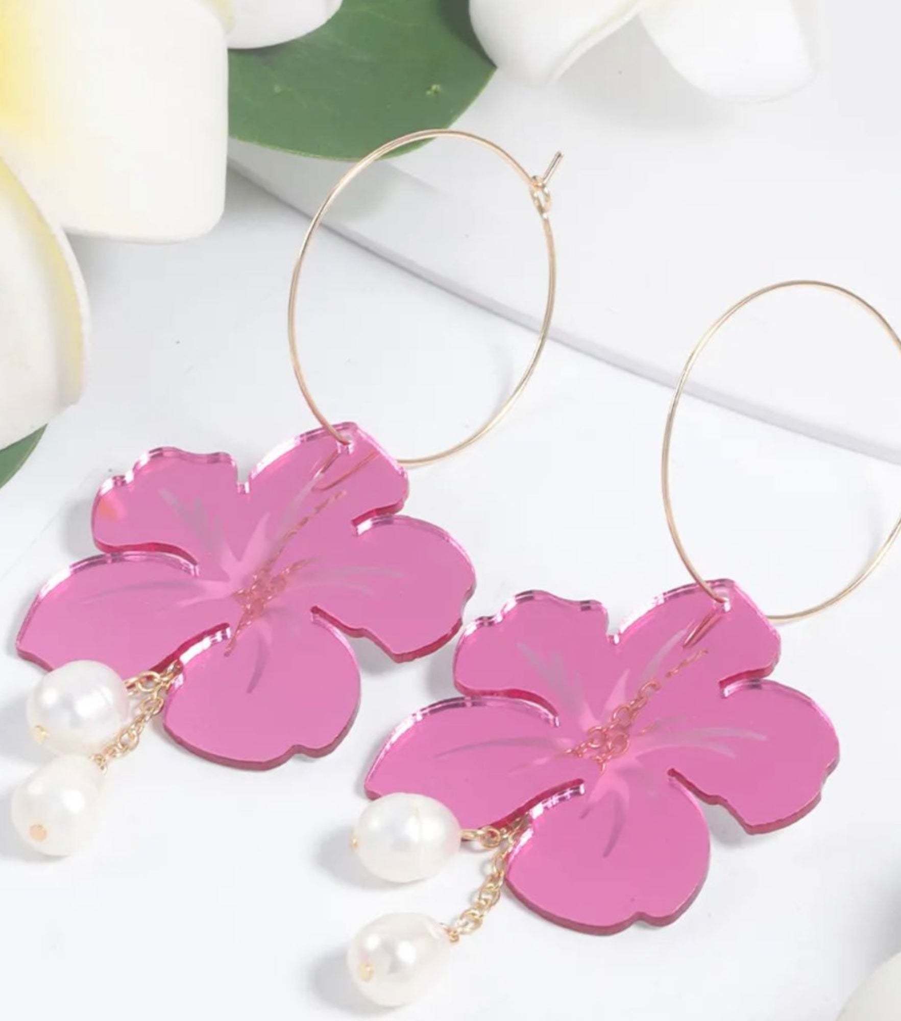 ATAAHUA HIBISCUS EARRINGS