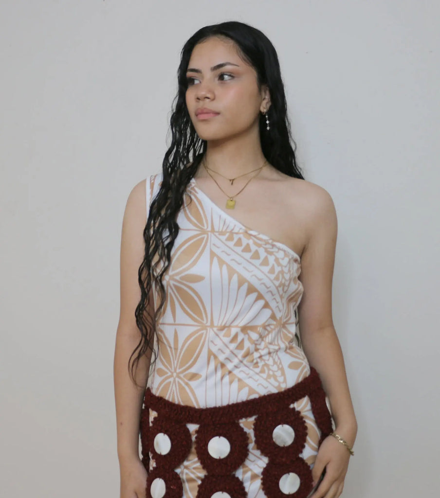 SHAY ONE-SLEEVE DRESS Loriana's