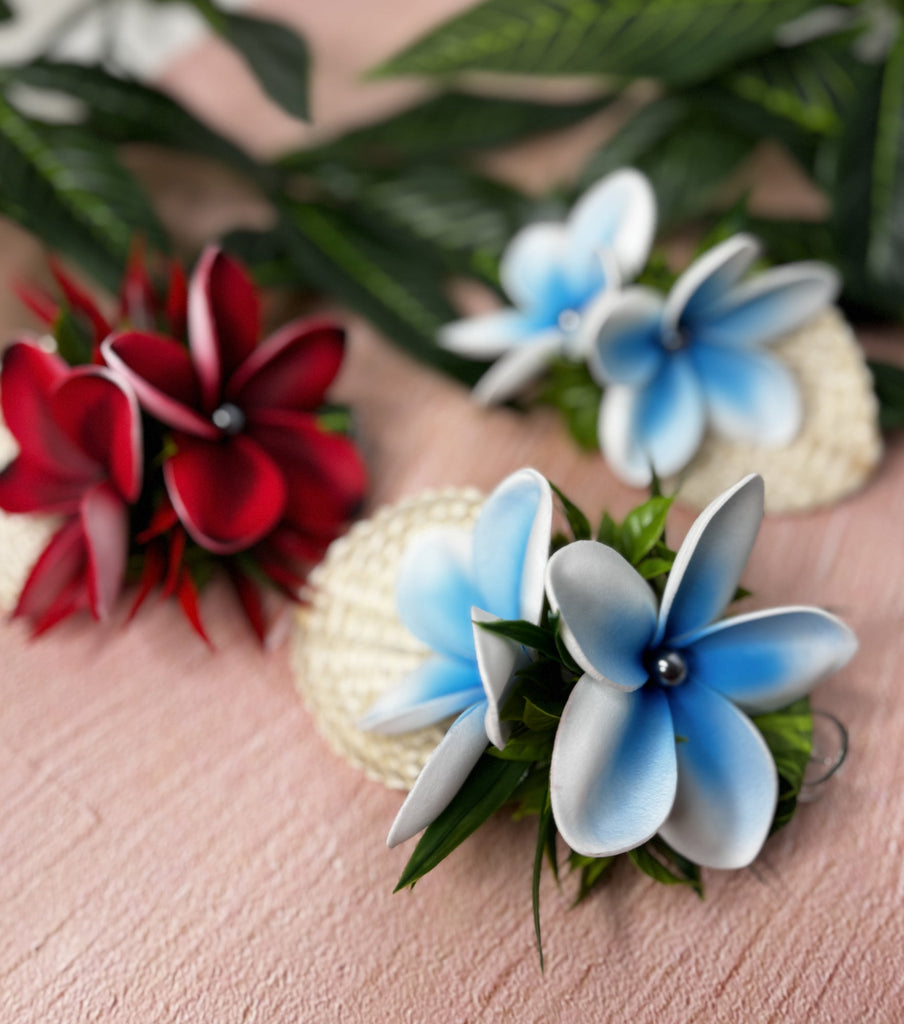 Ala Frangipani Hairclips Loriana's