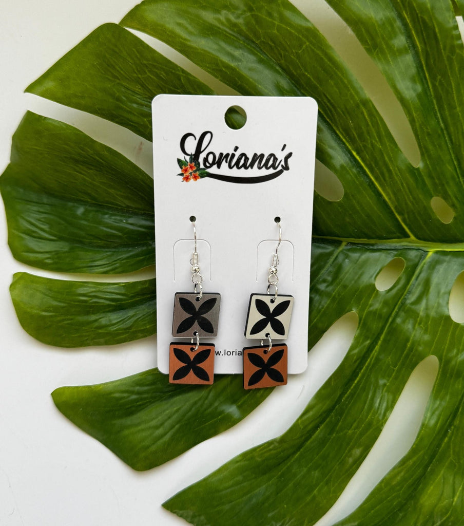 SHANA DOUBLE TIPANI EARRINGS Loriana's NZ