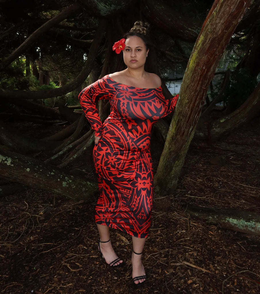 TEUILA MIDI DRESS Loriana's NZ