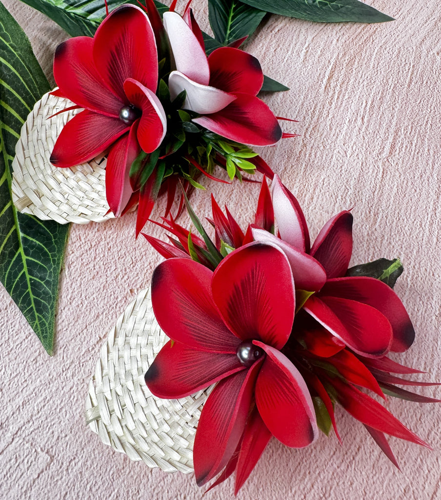 Ala Frangipani Hairclips Loriana's