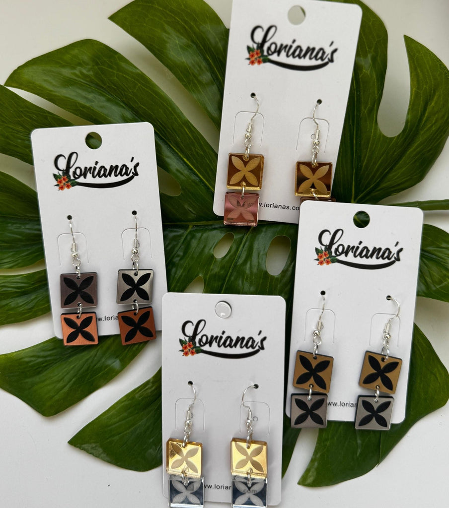 SHANA DOUBLE TIPANI EARRINGS Loriana's NZ