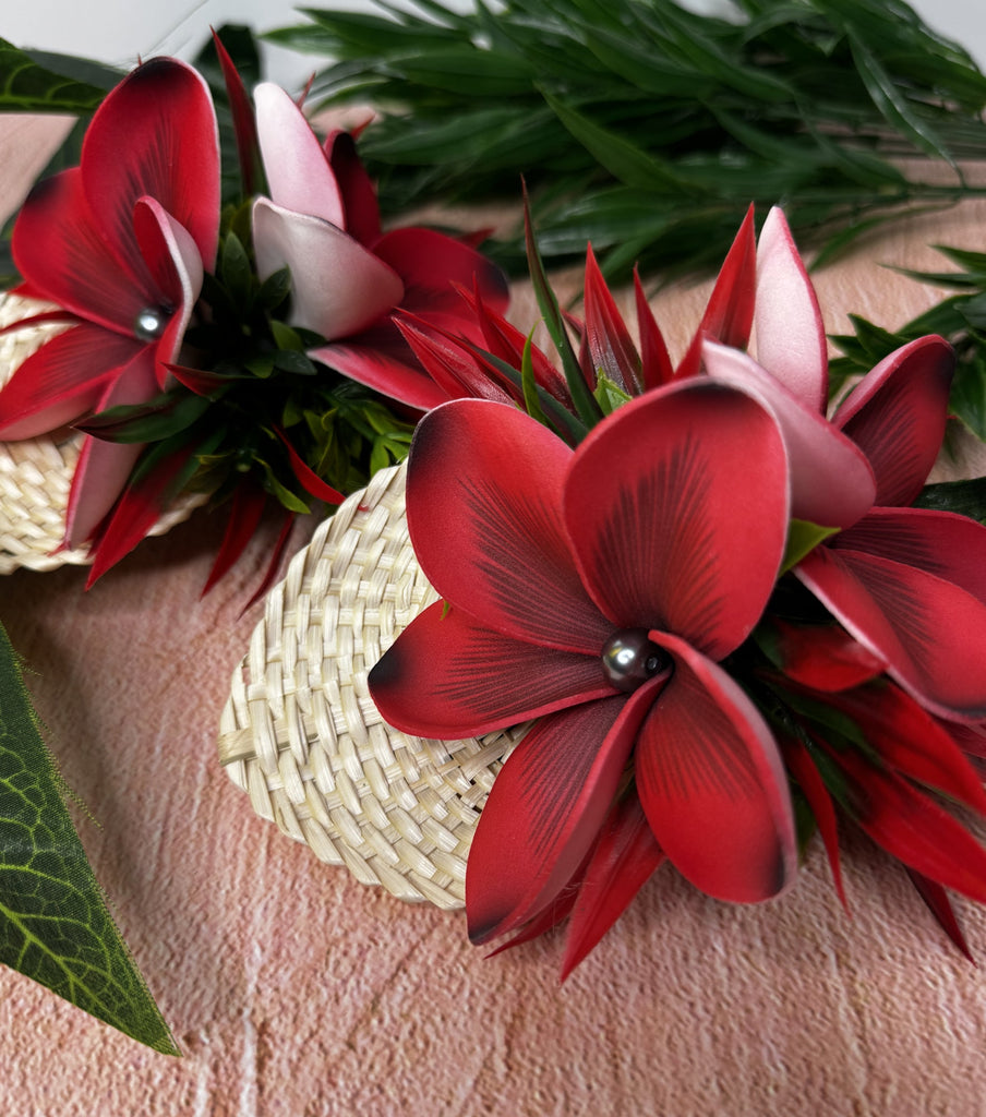 Ala Frangipani Hairclips Loriana's