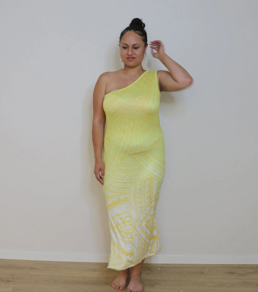 SUMMER ONE-SLEEVE DRESS Loriana's