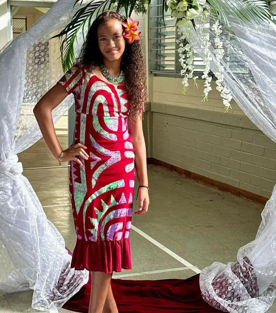 TEUILA DRESS Pacific Island Art