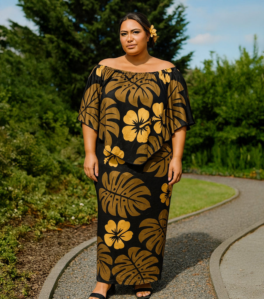 AUTE MONSTERA DRESS Loriana's NZ