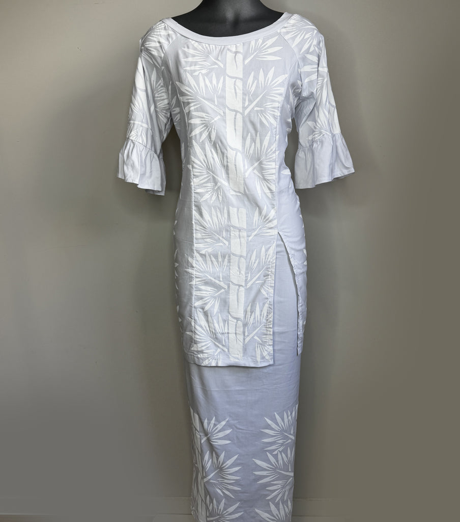 White Elegant Puletasi for women