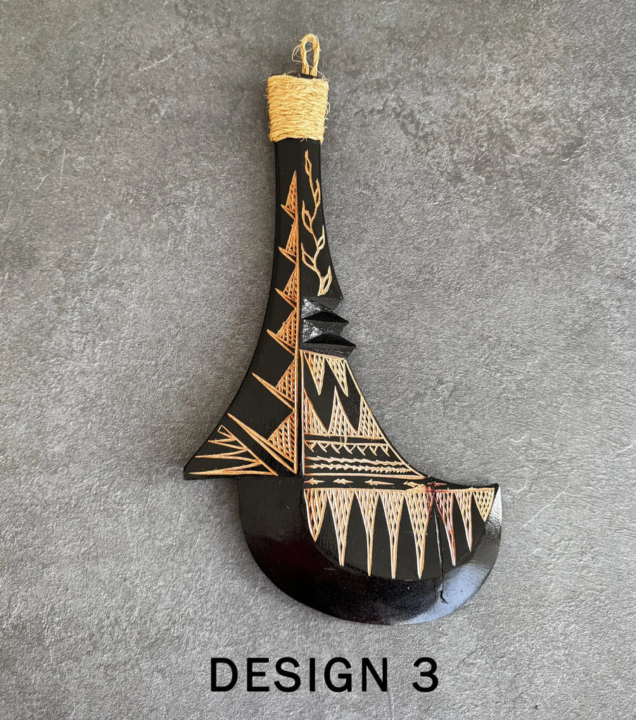 Pasefika Carved Hanging Weapons/ Samoan Meatau Loriana's