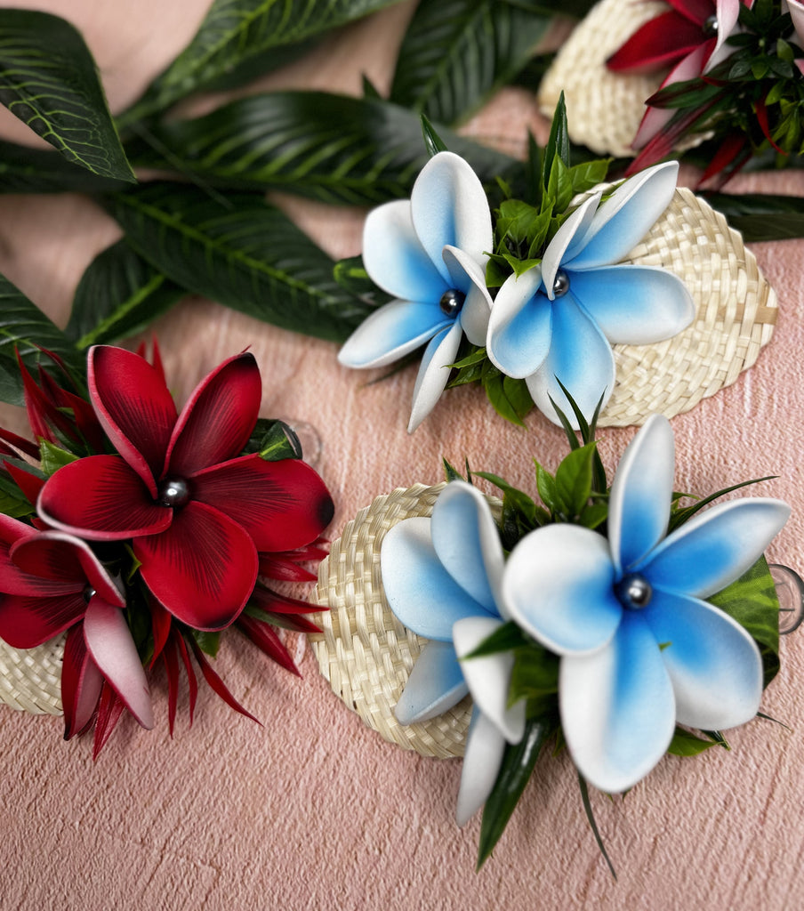 Ala Frangipani Hairclips Loriana's