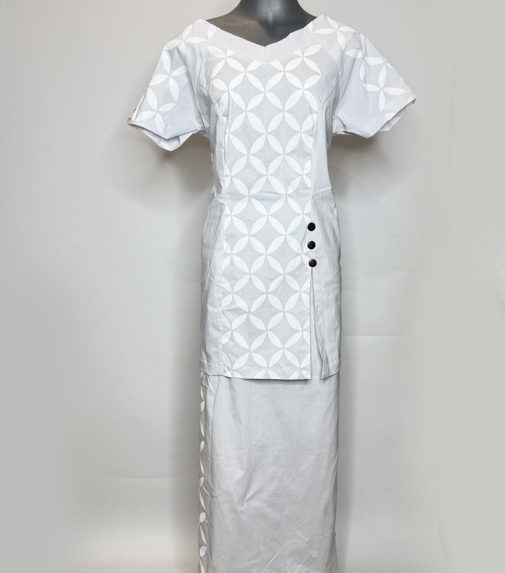white christmas dresses Marama Puletasi main image 1